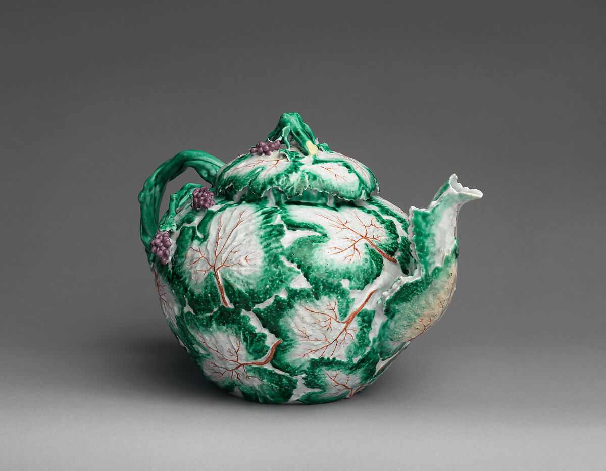 Punch pot, Longton Hall (British, Staffordshire, ca. 1749–1760), Soft-paste porcelain with enamel decoration, British, Longton Hall, Staffordshire