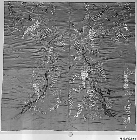 Lengths, Silk, metallic thread;  on silk, China