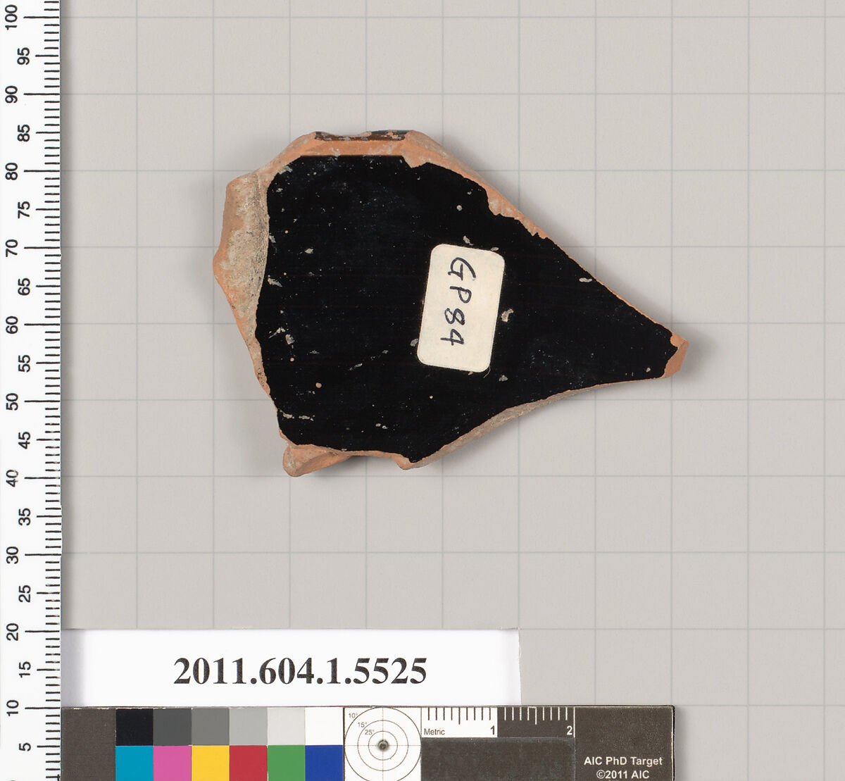 Terracotta rim fragment of a kylix (drinking cup), Terracotta, Greek, Attic