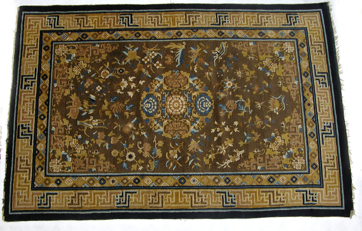 Rug, Foundation: cotton warp and weft;  wool knotting, China 