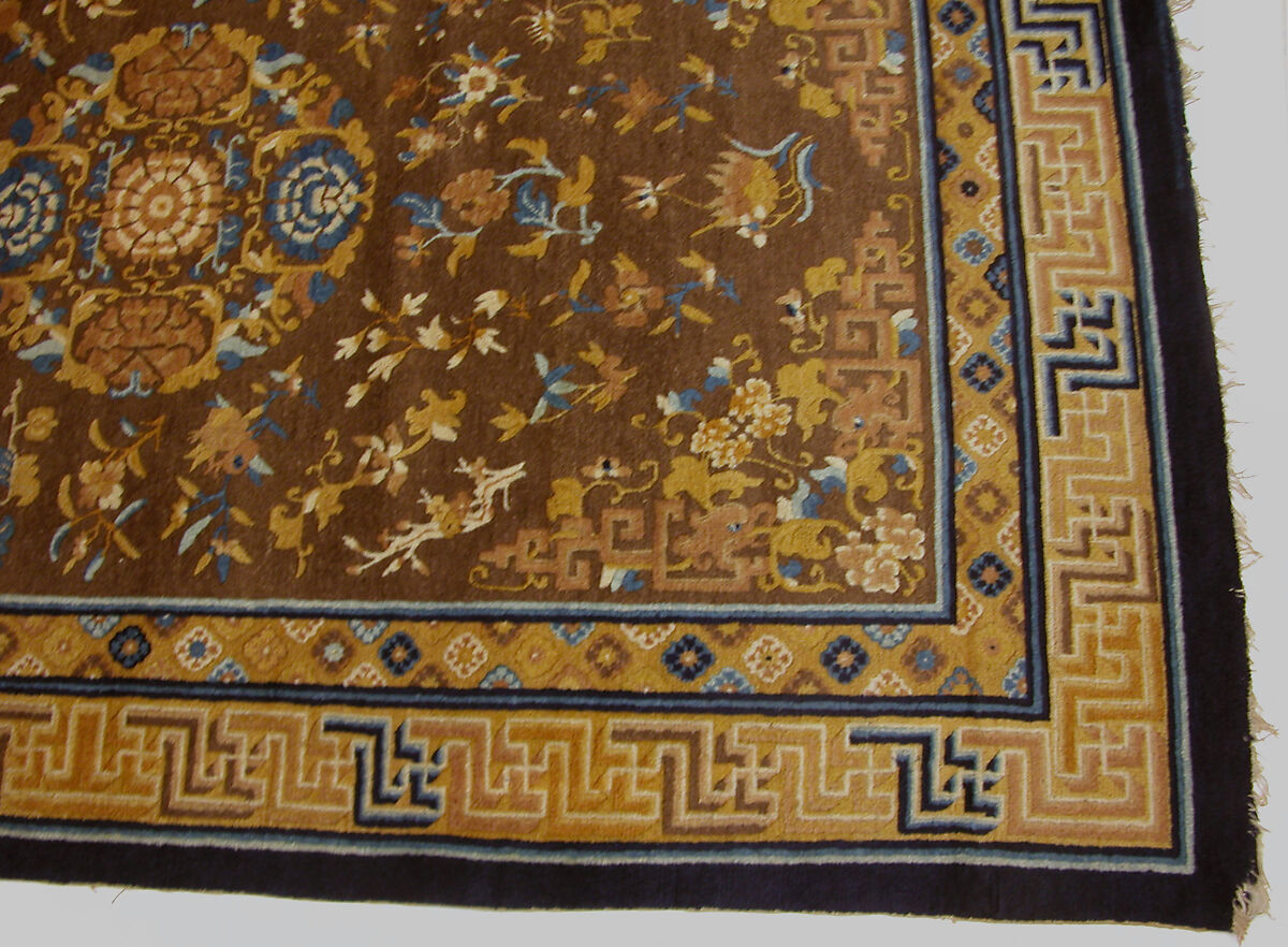 Rug, Foundation: cotton warp and weft;  wool knotting, China