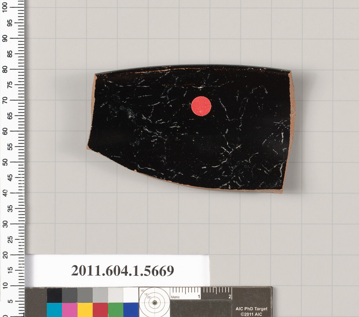 Terracotta rim fragment of a kylix (drinking cup), Terracotta, Greek, Attic