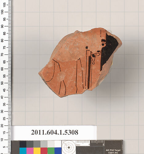 Terracotta fragment of a kylix (drinking cup)