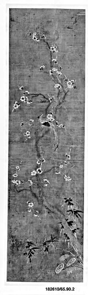 Panel, Silk;  on silk, China 