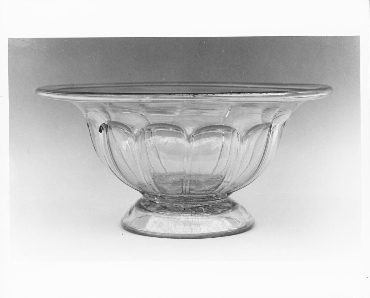 Bowl, Blown pattern-molded lead glass, American 