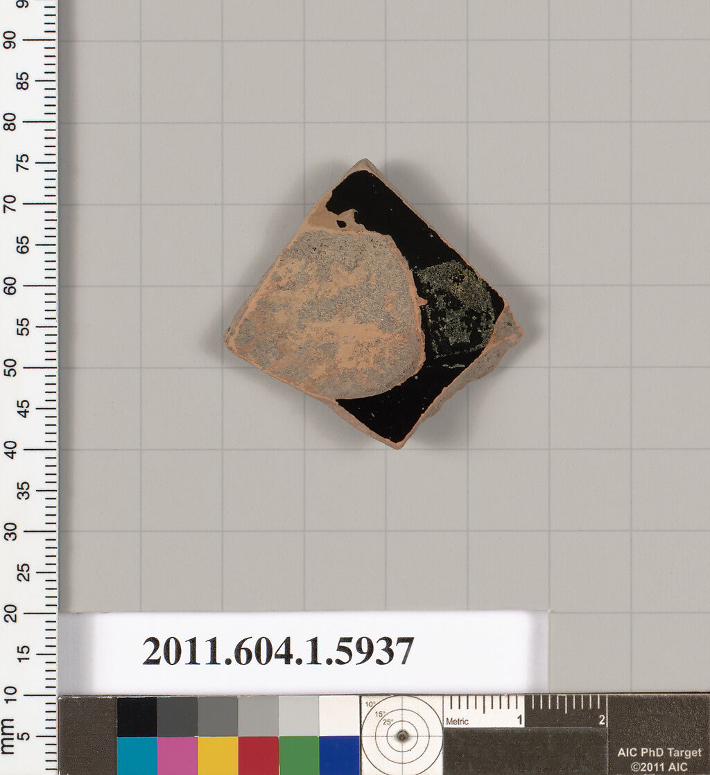 Terracotta fragments of a kylix?, Terracotta, Greek, Attic