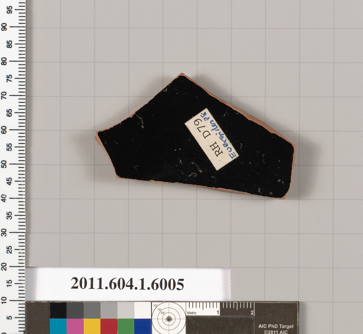 Terracotta fragment of a kylix (drinking cup), Attributed to the Euergides Painter [DvB], Terracotta, Greek, Attic