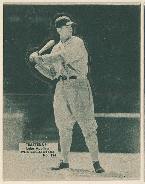 Card 124, Luke Appling, White Sox, Shortstop (Green), from the Batter Up series (R318) issued by the National Chicle Gum Company, Issued by the National Chicle Gum Company, Cambridge, Massachusetts, Photolithograph 