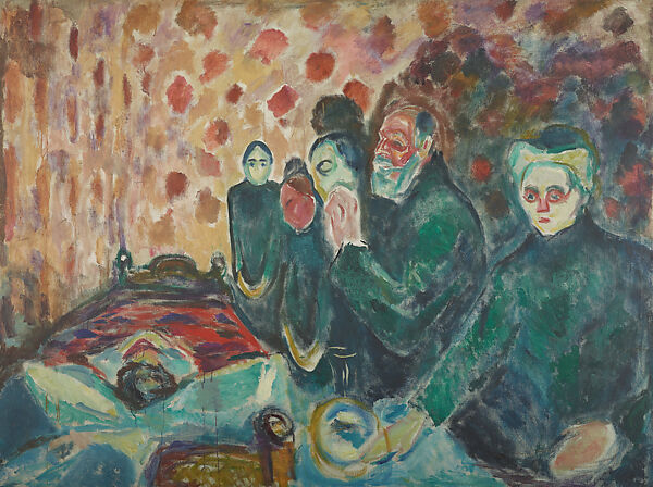 Death Struggle, Edvard Munch (Norwegian, Løten 1863–1944 Ekely), Oil on canvas 