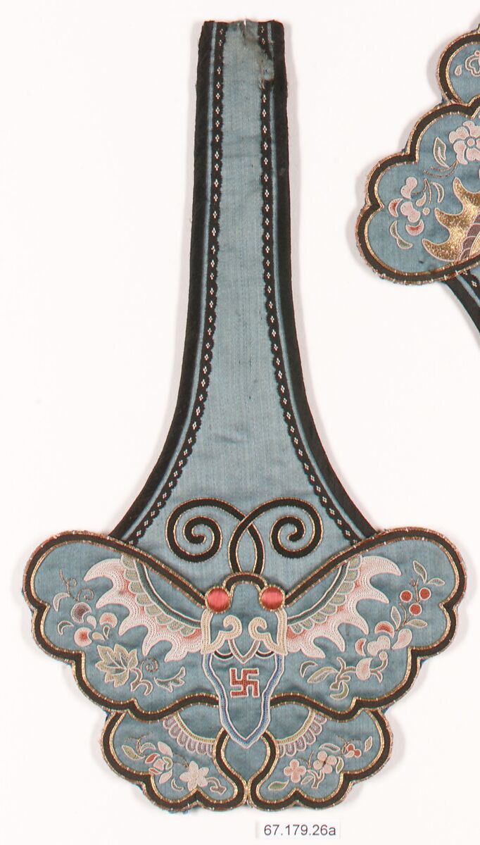 Appendages, Silk, metallic thread, China 