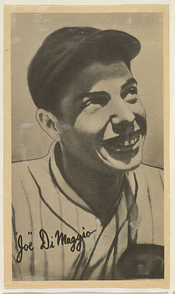 Joe DiMaggio, from the Goudey Wide Pen Premiums series (R314) issued by the Goudey Gum Company, Issued by the Goudey Gum Company, Photolithograph 