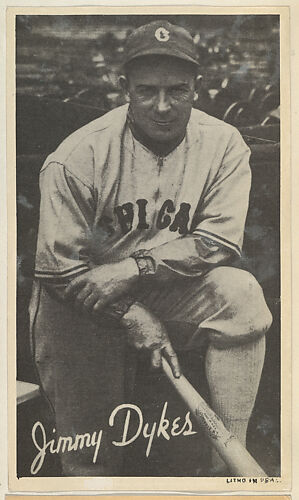 Jimmy Dykes, from the Goudey Wide Pen Premiums series (R314) issued by the Goudey Gum Company