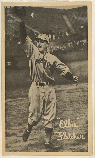 "Elbie" Fletcher, from the Goudey Wide Pen Premiums series (R314) issued by the Goudey Gum Company, Issued by the Goudey Gum Company, Photolithograph 