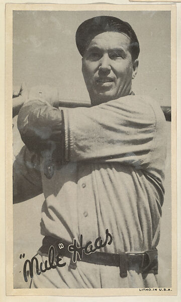 Issued By The Goudey Gum Company Mule Haas From The Goudey Wide 