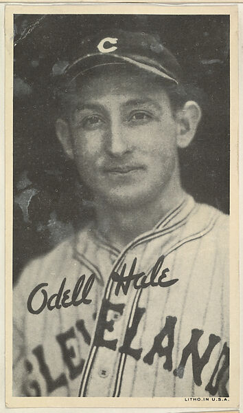 Odell Hale, from the Goudey Wide Pen Premiums series (R314) issued by the Goudey Gum Company, Issued by the Goudey Gum Company, Photolithograph 
