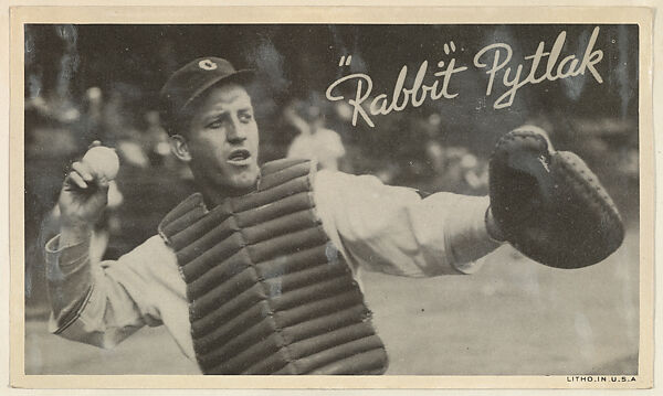 "Rabbit" Pytlak, from the Goudey Wide Pen Premiums series (R314) issued by the Goudey Gum Company, Issued by the Goudey Gum Company, Photolithograph 