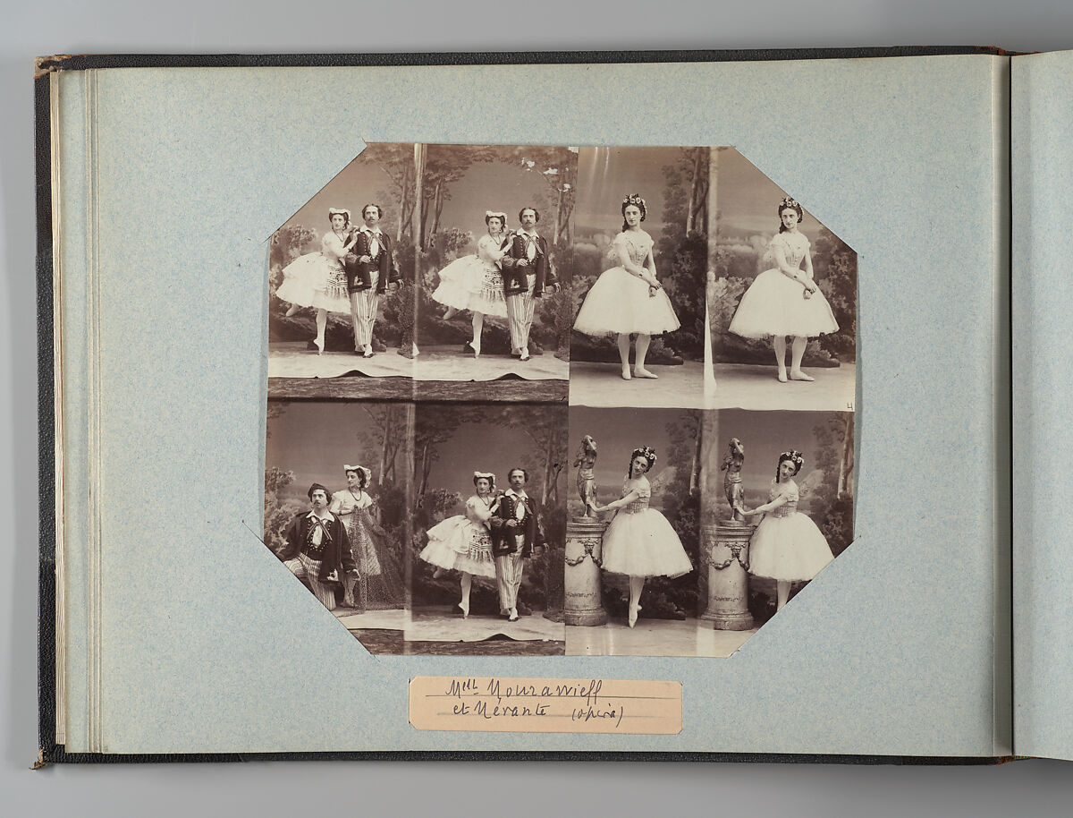 Mlle Mourawieff et Mérante, André-Adolphe-Eugène Disdéri (French, Paris 1819–1889 Paris), Albumen silver print from glass negative 