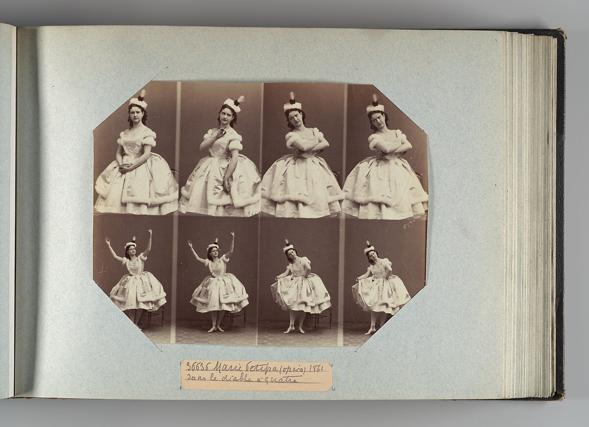 Marie Petipa dans le Diable à quatre, André-Adolphe-Eugène Disdéri (French, Paris 1819–1889 Paris), Albumen silver print from glass negative 