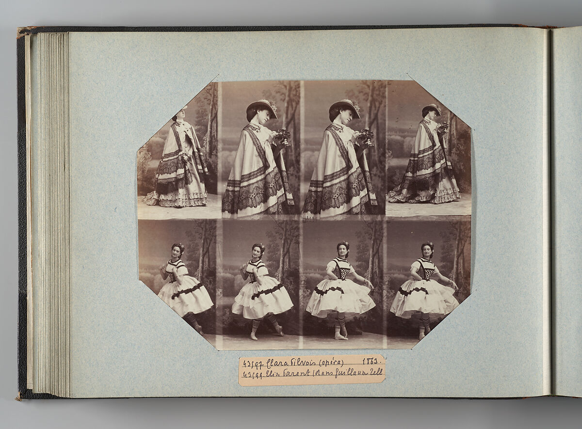 Clara Pilvois; Elise Parent, André-Adolphe-Eugène Disdéri (French, Paris 1819–1889 Paris), Albumen silver print from glass negative 