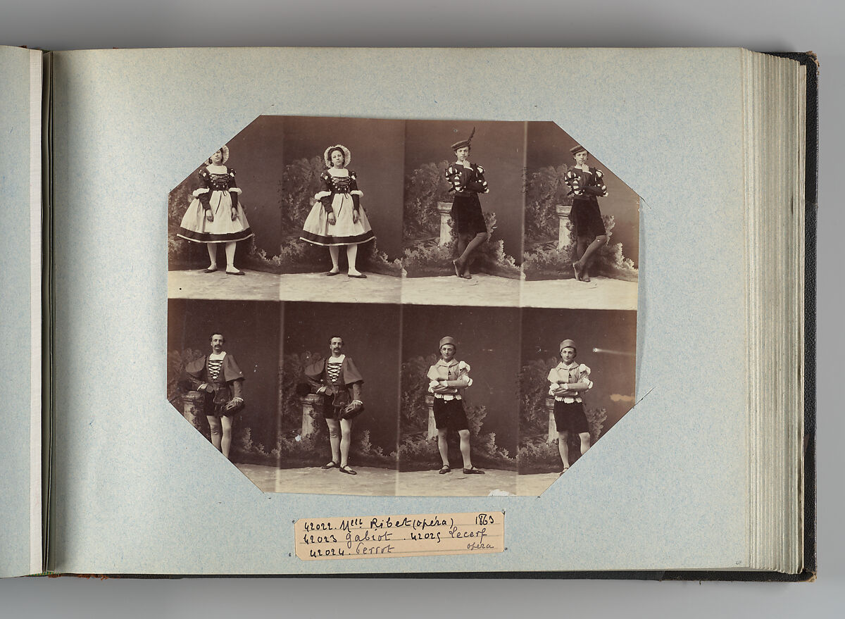 Mlle Ribert; Gabiot; Perrot; Lecerf, André-Adolphe-Eugène Disdéri (French, Paris 1819–1889 Paris), Albumen silver print from glass negative 