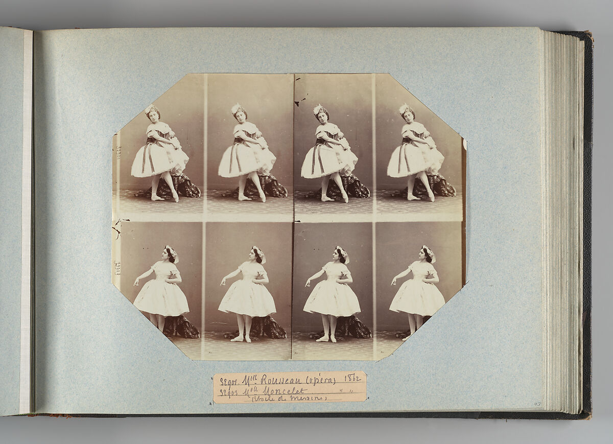 Mlle Rousseau; Mlle Moncelet, André-Adolphe-Eugène Disdéri (French, Paris 1819–1889 Paris), Albumen silver print from glass negative 