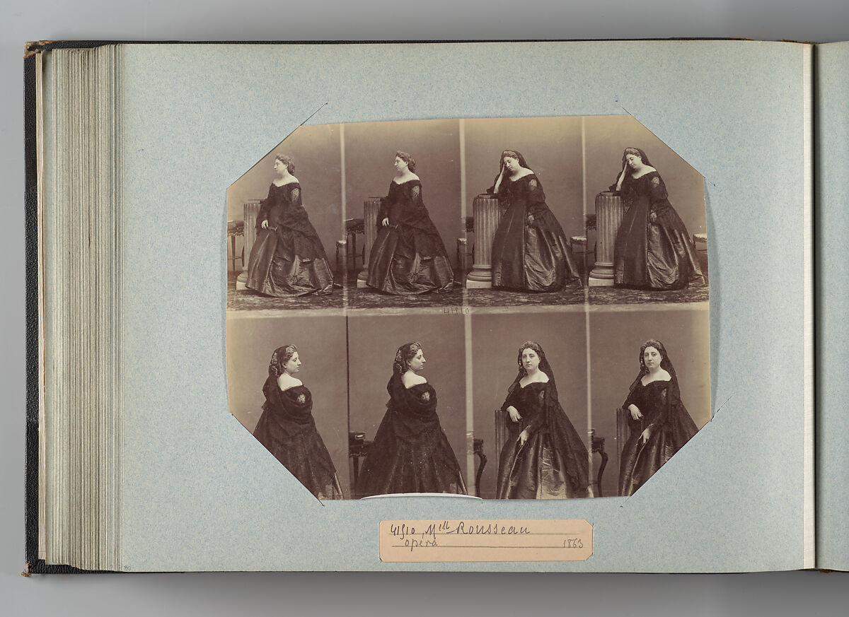 Mlle Rousseau, André-Adolphe-Eugène Disdéri (French, Paris 1819–1889 Paris), Albumen silver print from glass negative 