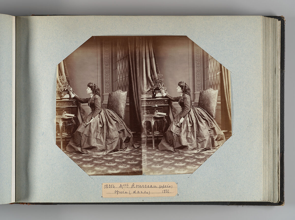 Mlle Rousseau, André-Adolphe-Eugène Disdéri (French, Paris 1819–1889 Paris), Albumen silver print from glass negative 