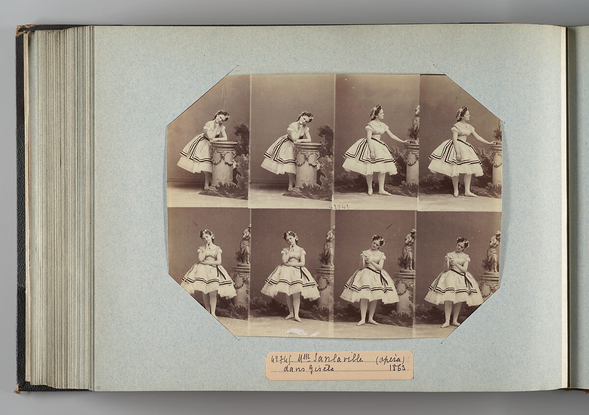 Mlle Sanlaville dans Gisèle, André-Adolphe-Eugène Disdéri (French, Paris 1819–1889 Paris), Albumen silver print from glass negative 