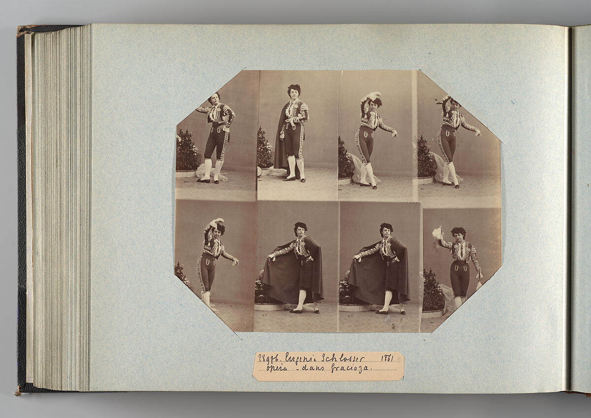 Eugénie Schlosser dans Gracioza, André-Adolphe-Eugène Disdéri (French, Paris 1819–1889 Paris), Albumen silver print from glass negative 