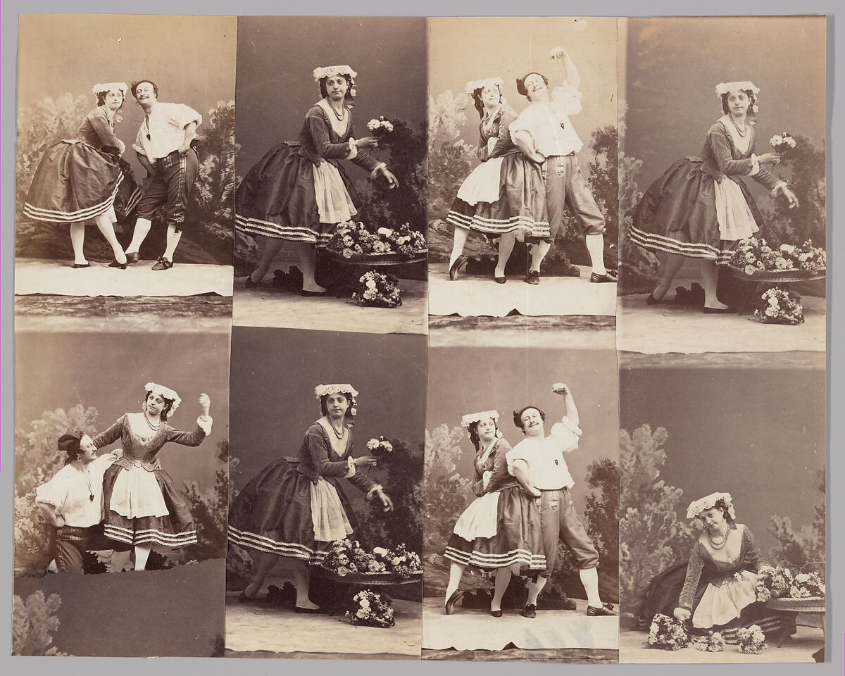 Eugénie Schlosser et Coralli, André-Adolphe-Eugène Disdéri (French, Paris 1819–1889 Paris), Albumen silver print from glass negative