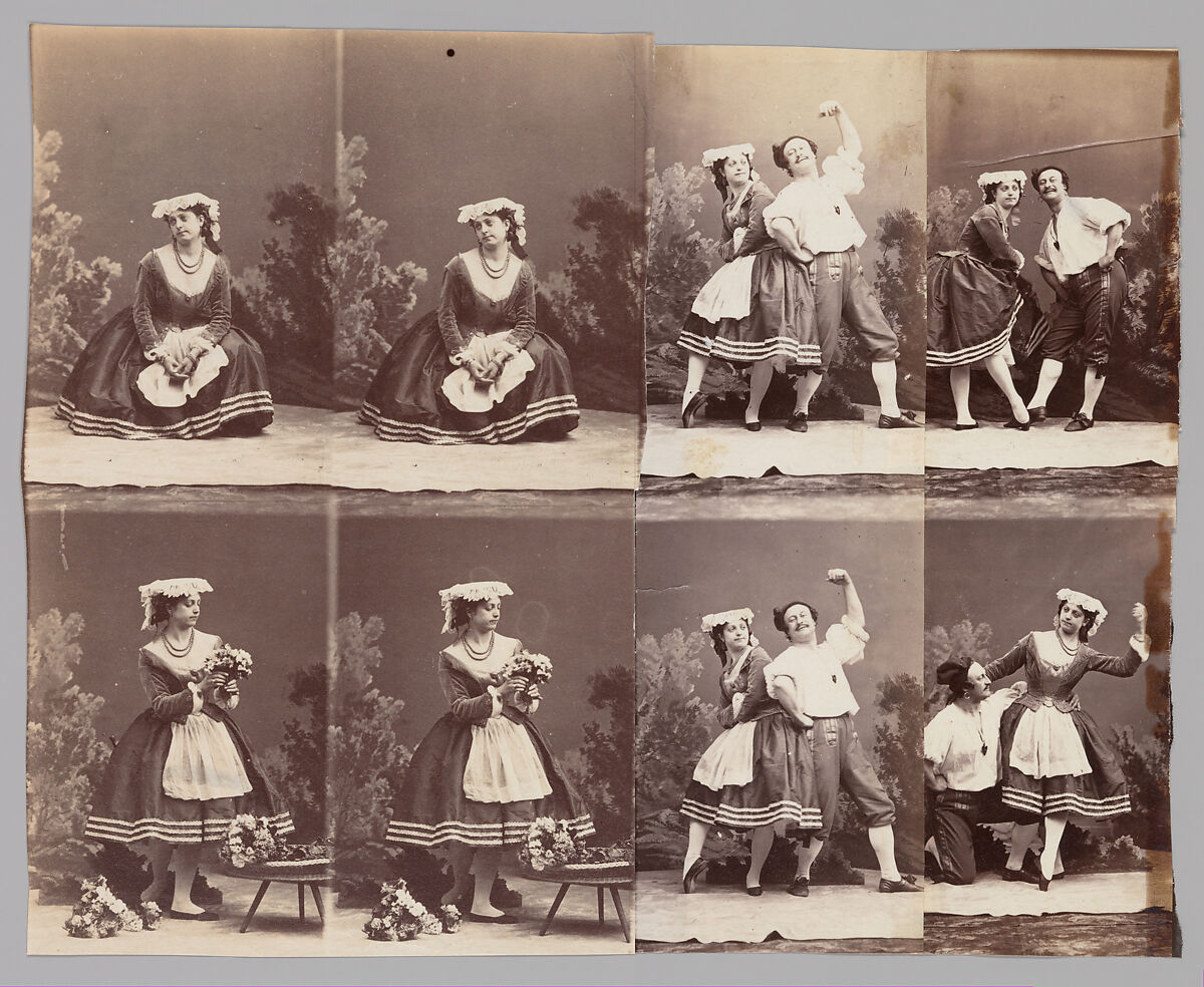 Eugénie Schlosser et Coralli, André-Adolphe-Eugène Disdéri (French, Paris 1819–1889 Paris), Albumen silver print from glass negative