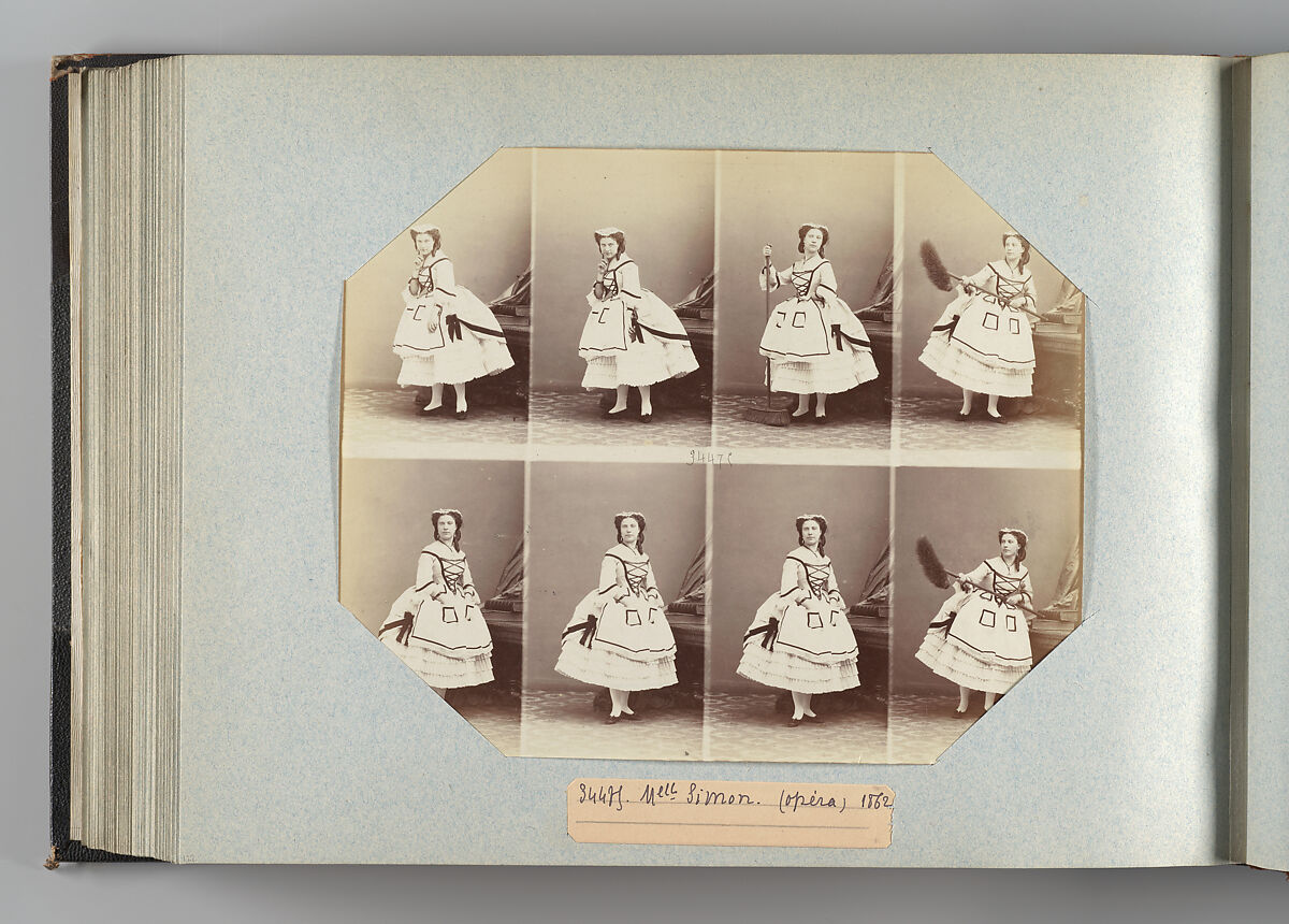Mlle Simon, André-Adolphe-Eugène Disdéri (French, Paris 1819–1889 Paris), Albumen silver print from glass negative 