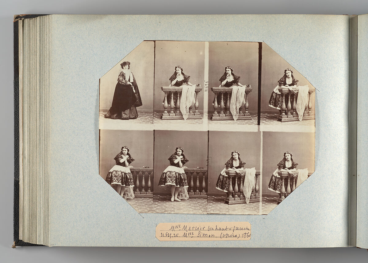 Mlle Mercier; Mlle Simon, André-Adolphe-Eugène Disdéri (French, Paris 1819–1889 Paris), Albumen silver print from glass negative 