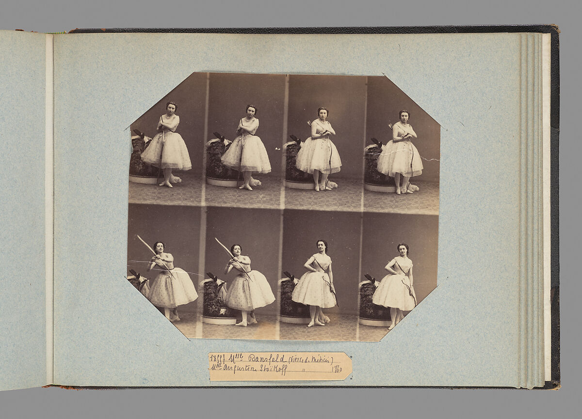 Mlle Dansfeld; Mlle Augustine Stoïkoff, André-Adolphe-Eugène Disdéri (French, Paris 1819–1889 Paris), Albumen silver print from glass negative 