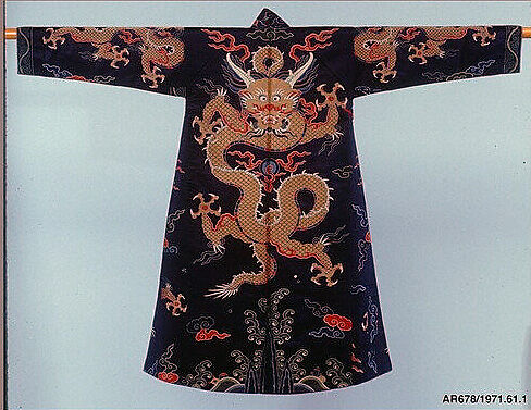 Robe for Lay Aristocrat, Silk, metallic thread, Tibet
