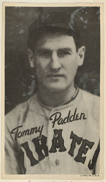 Tommy Padden, from the Goudey Wide Pen Premiums series (R314) issued by the Goudey Gum Company, Issued by the Goudey Gum Company, Photolithograph 