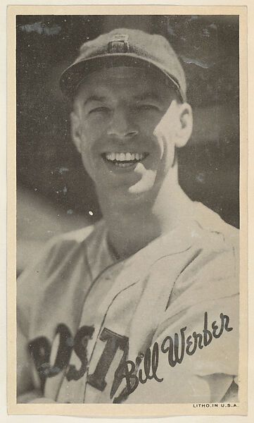 Bill Werber, from the Goudey Wide Pen Premiums series (R314) issued by the Goudey Gum Company, Issued by the Goudey Gum Company, Photolithograph 