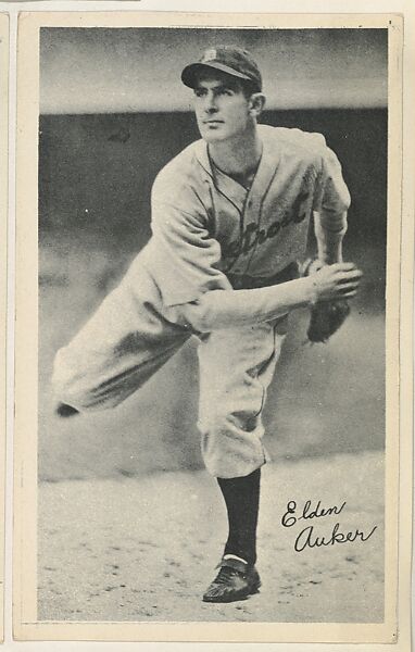 Elden Auker, from the National Chicle Fine Pen Premiums series (R313) issued by the National Chicle Gum Company, Issued by National Chicle Gum Company, Cambridge, Massachusetts, Photolithograph 