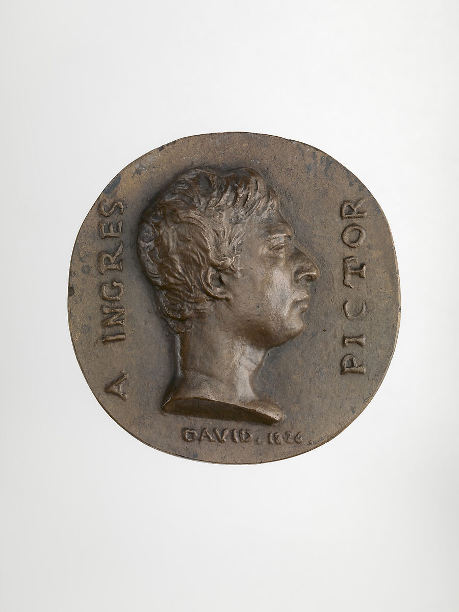 Jean Auguste Dominique Ingres (1780–1867), Medalist: Pierre Jean David d&#39;Angers (French, Angers 1788–1856 Paris), Bronze, French 