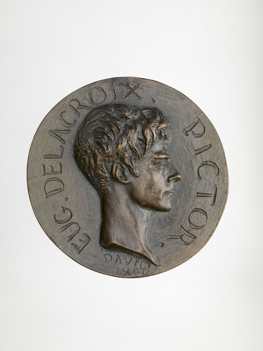 Ferdinand Victor Eugène Delacroix (1798–1863), Medalist: Pierre Jean David d&#39;Angers (French, Angers 1788–1856 Paris), Bronze, French 