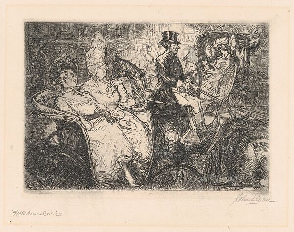 Fifth Avenue Critics; from the series 'New York City Life', John Sloan (American, Lock Haven, Pennsylvania 1871–1951 Hanover, New Hampshire), Etching 