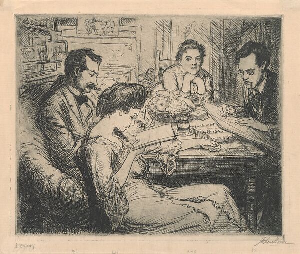 Memory, John Sloan (American, Lock Haven, Pennsylvania 1871–1951 Hanover, New Hampshire), Etching 