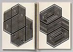Book 4A, Dieter Roth (Swiss, Hanover 1930–1998 Basel), Artist's book: Letterpress on doublesheets, rubber blocks, spiral binding 
