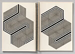 Book 4A, Dieter Roth (Swiss, Hanover 1930–1998 Basel), Artist's book: Letterpress on doublesheets, rubber blocks, spiral binding