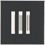 Book AA, Dieter Roth (Swiss, Hanover 1930–1998 Basel), Portfolio of eighteen black-and-white sheets with handcut rectangular slots of different sizes