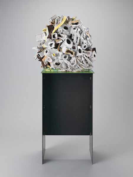 Seeing is Believing, Arlene Shechet (American, born New York 1951), Glazed ceramic, paint and steel