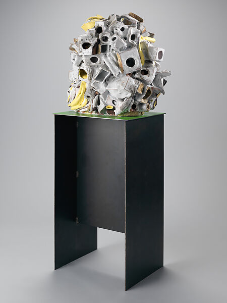 Seeing is Believing, Arlene Shechet (American, born New York 1951), Glazed ceramic, paint and steel