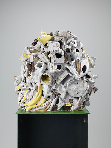 Seeing is Believing, Arlene Shechet (American, born New York 1951), Glazed ceramic, paint and steel