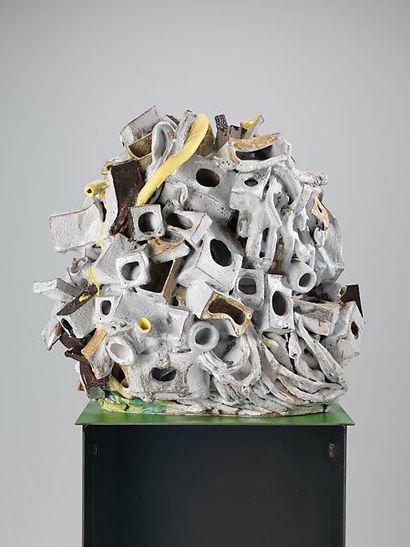 Seeing is Believing, Arlene Shechet (American, born New York 1951), Glazed ceramic, paint and steel