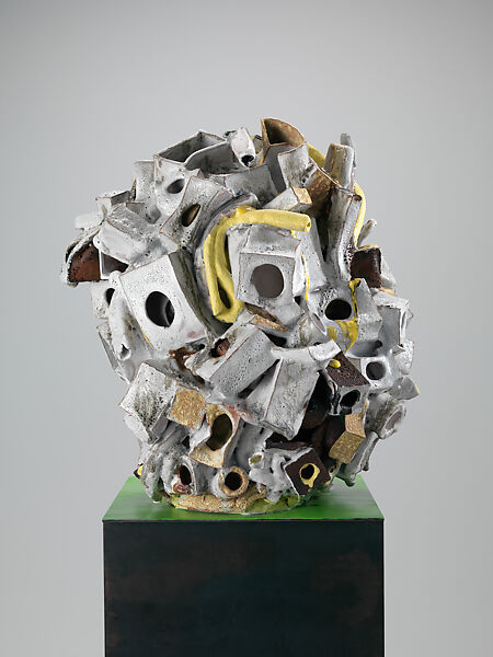 Seeing is Believing, Arlene Shechet (American, born New York 1951), Glazed ceramic, paint and steel